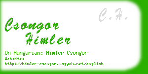 csongor himler business card
